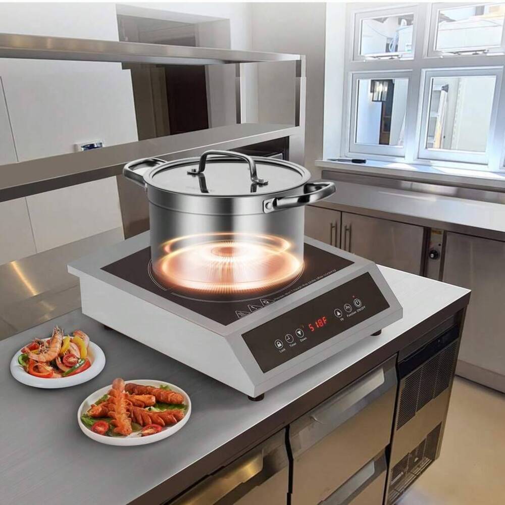 Induction Cooktop Portable - Portable Cooktop, 1800W Commercial Burner 9