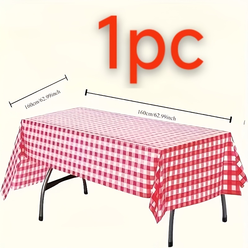 Kitchen Appliances White - 1/3/5Pcs Red and White Checkered Tablecloth