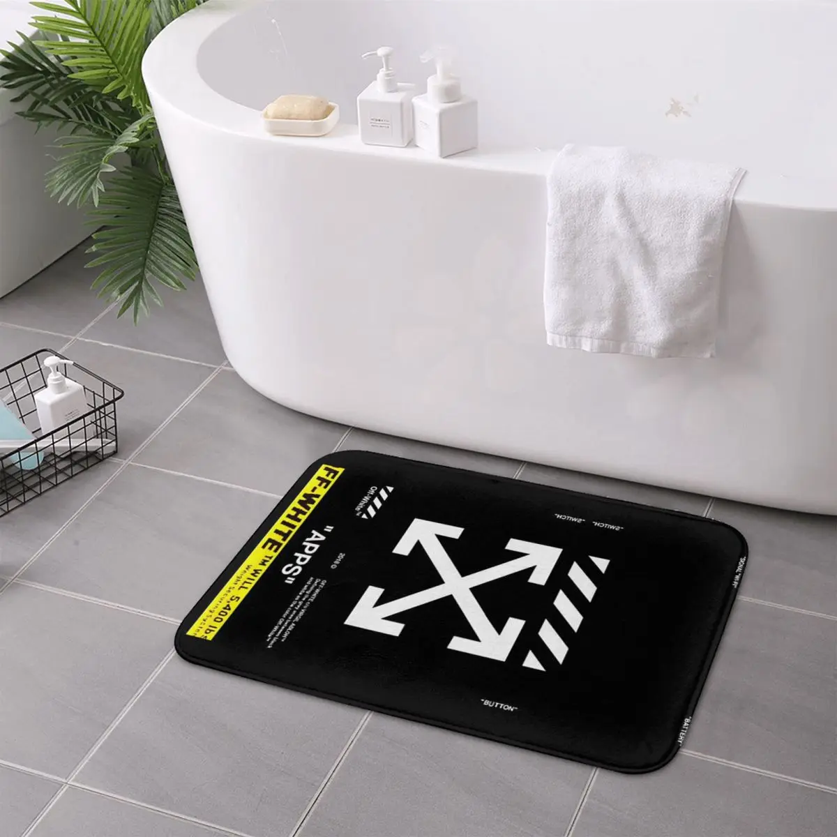 Off-white Doormat Durable Carp - Kitchen Appliances White review and price