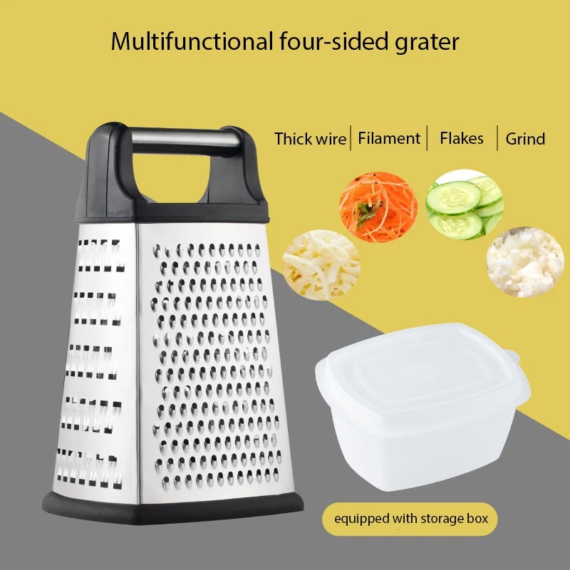 Four-side Box Grater Vegetable - Kitchen Appliances Japan review and price