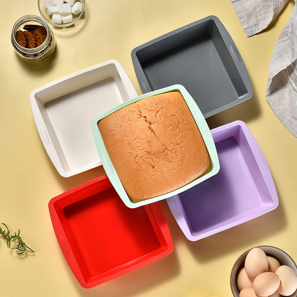 1/4Pcs Silicone Square Cake Mo - Kitchen Appliances Packages review and price
