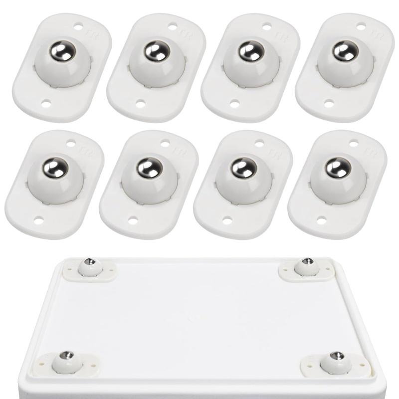 8 Pcs Self Adhesive Caster Whe - Kitchen Appliances White review and price
