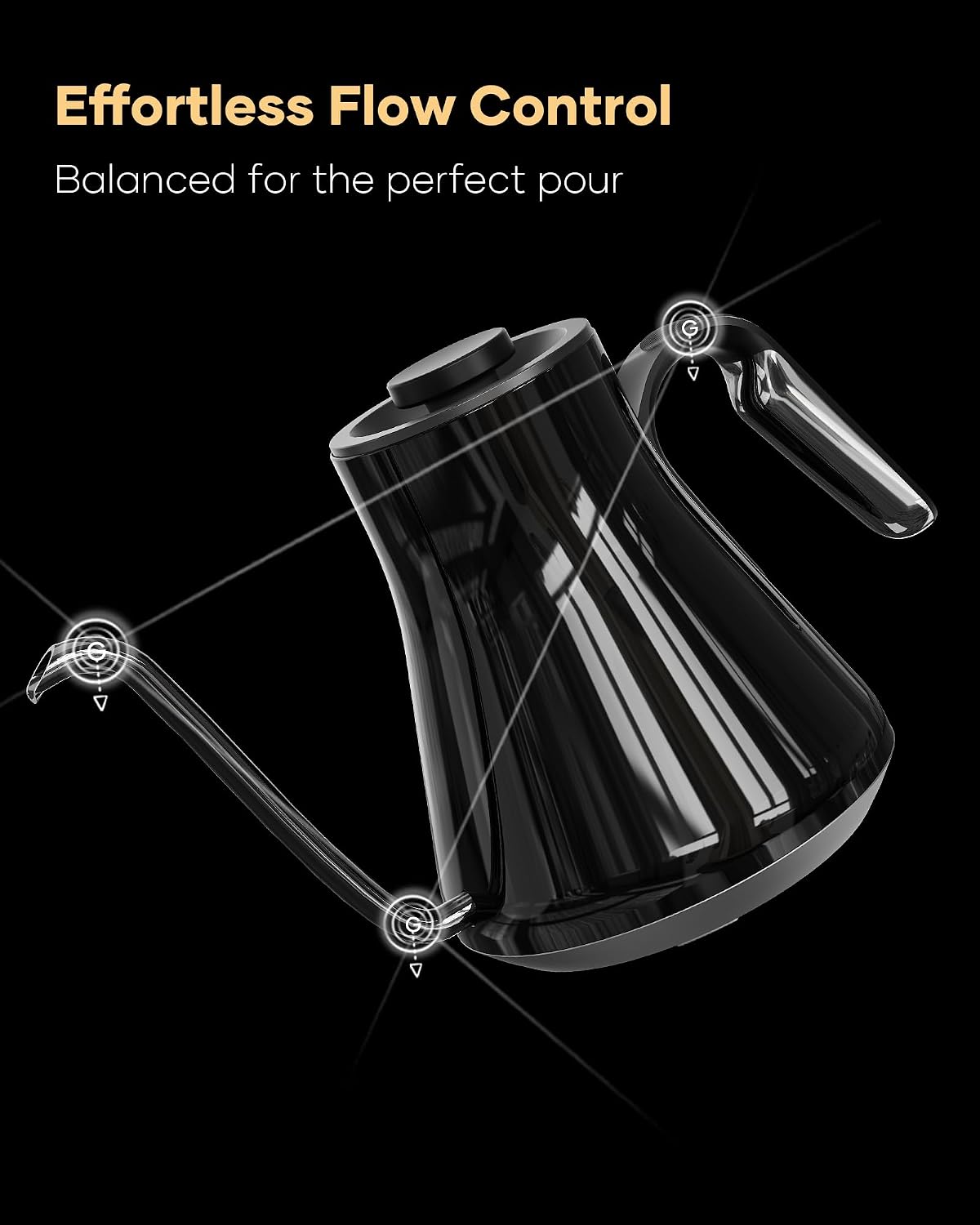 Gooseneck Electric Kettle, ±1° - Electric Kettle Gooseneck review and price
