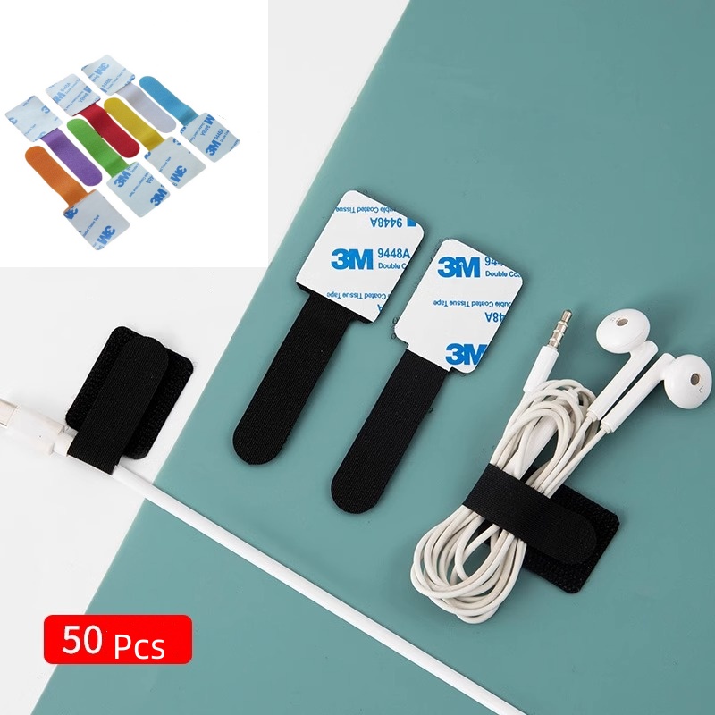50pcs Hook and Loop Cable Ties - Kitchen Appliances At Home review and price
