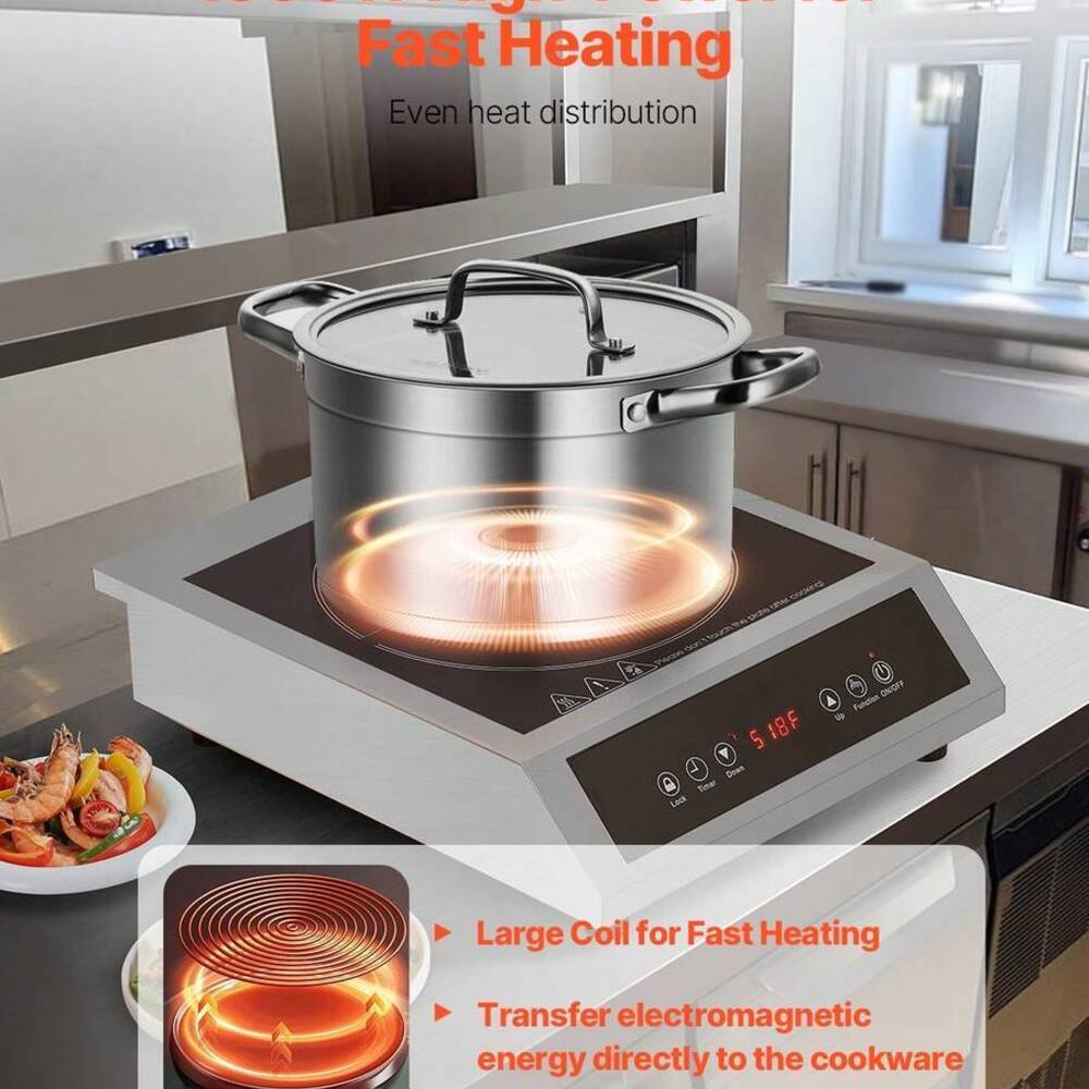Portable Cooktop, 1800W Commer - Induction Cooktop Portable review and price